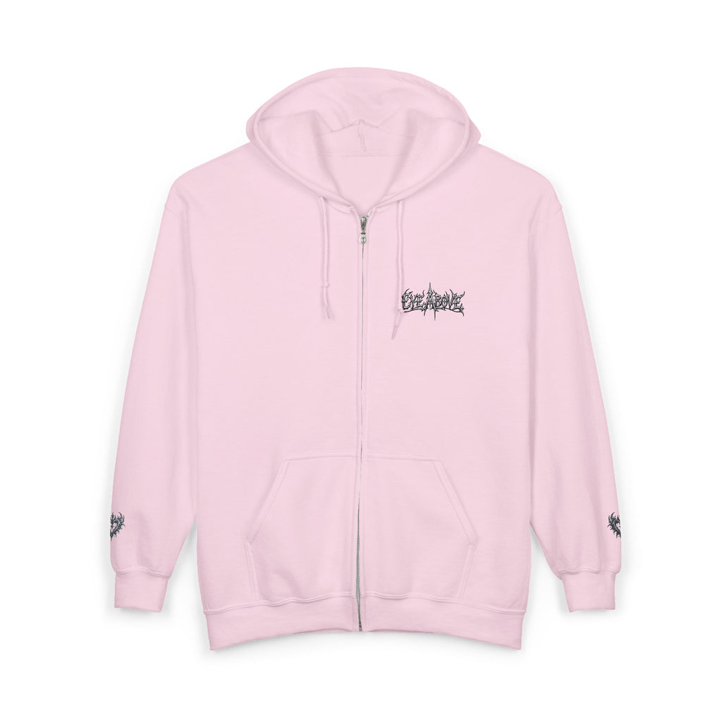 EYE ABOVE ZIP UP STITCH