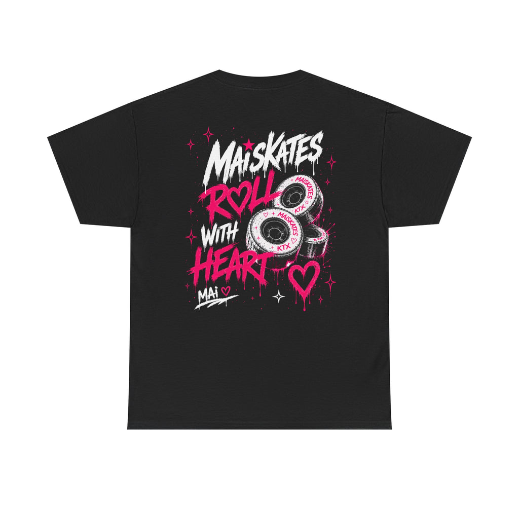 MAI SKATES Roll With Heart Roller Skate Tee