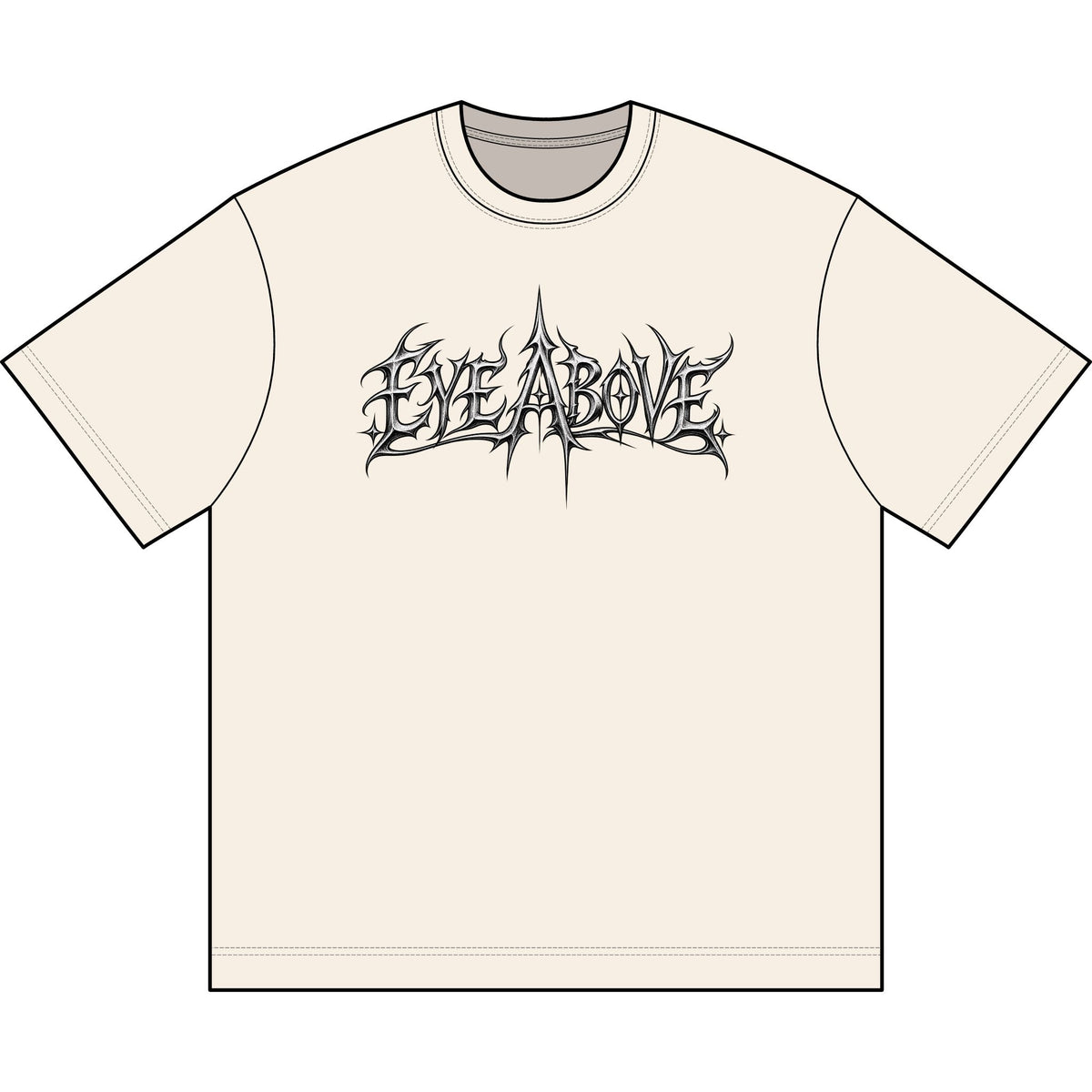 Eye Above logo tee | Gothic metal band graphic boxy t-shirt